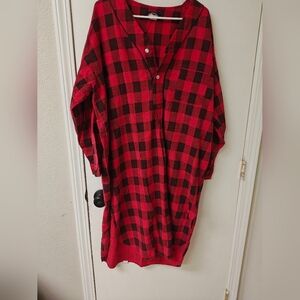 Towncraft Red and Black Checkered Men's Pajamas